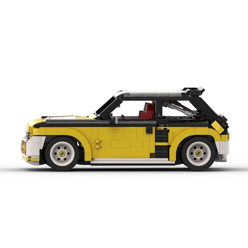 80s Turbo Rally Hatchback MOC Building Kit | Classic Race Car Model - 5