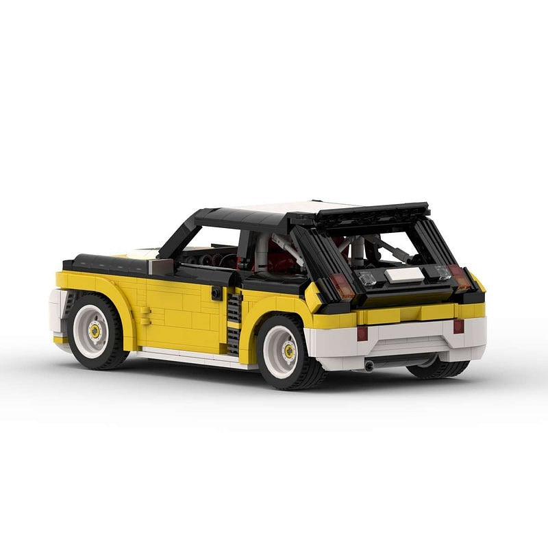80s Turbo Rally Hatchback MOC Building Kit | Classic Race Car Model - 6