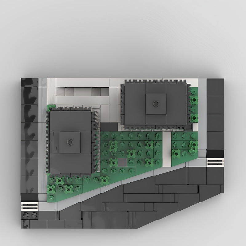 860-880 Lake Shore Drive Apartments 1:650 MOC Building Kit - 2