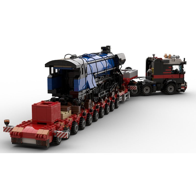 8x4 Semi-Tractor with 10-Axle STZ Building Kit | LEGO-Compatible MOC - 3
