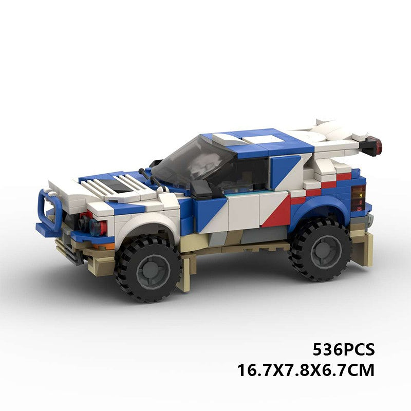 90s Italian Desert Rally Hatchback Building Kit | LEGO-Compatible MOC - 6