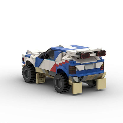 90s Italian Desert Rally Hatchback MOC Building Kit | Racing Vehicle Model - 3