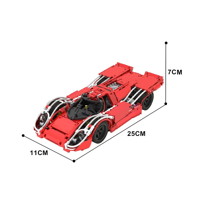 917K Racing Sports Car Building Kit | LEGO-Compatible MOC - 3
