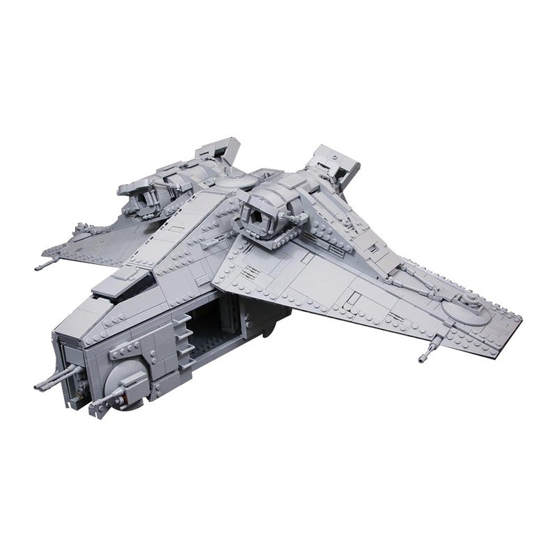Futuristic Orbital Assault Gunship Building Kit | LEGO-Compatible MOC 1