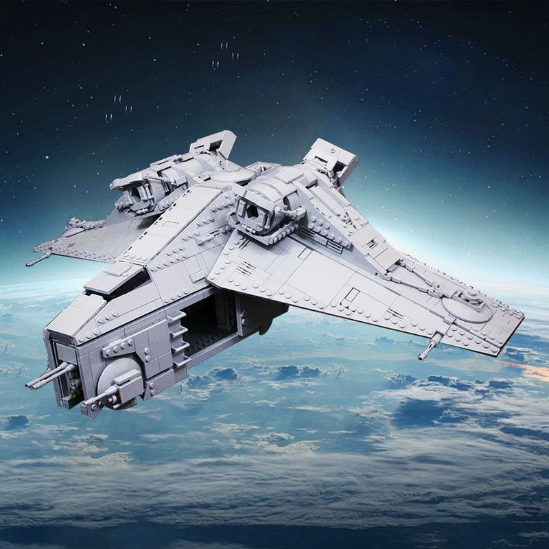 Futuristic Orbital Assault Gunship Building Kit | LEGO-Compatible MOC 3