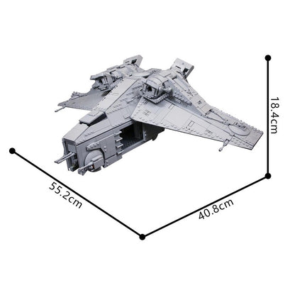 Futuristic Orbital Assault Gunship Building Kit | LEGO-Compatible MOC 5