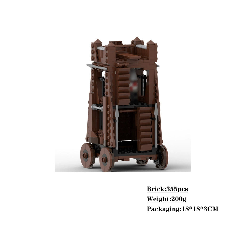 Mittelalterlicher Belagerungsturm MOC Bausatz | LEGO-kompatibles MOC
