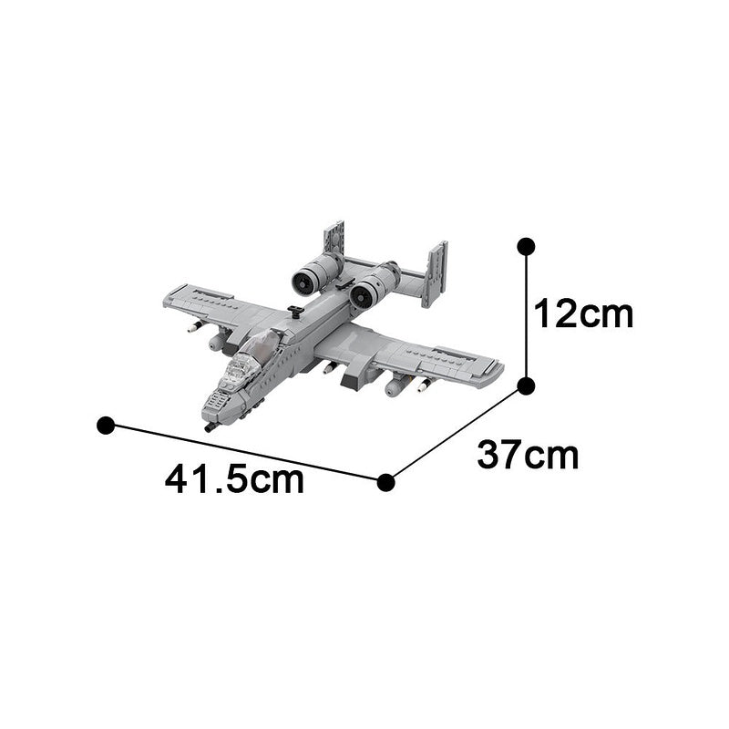 A-10 Thunderbolt II MOC Aircraft Building Kit | Military Aviation Model - 4