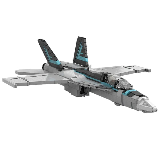 F/A-18E Super Hornet Fighter Jet MOC Building Kit - 1