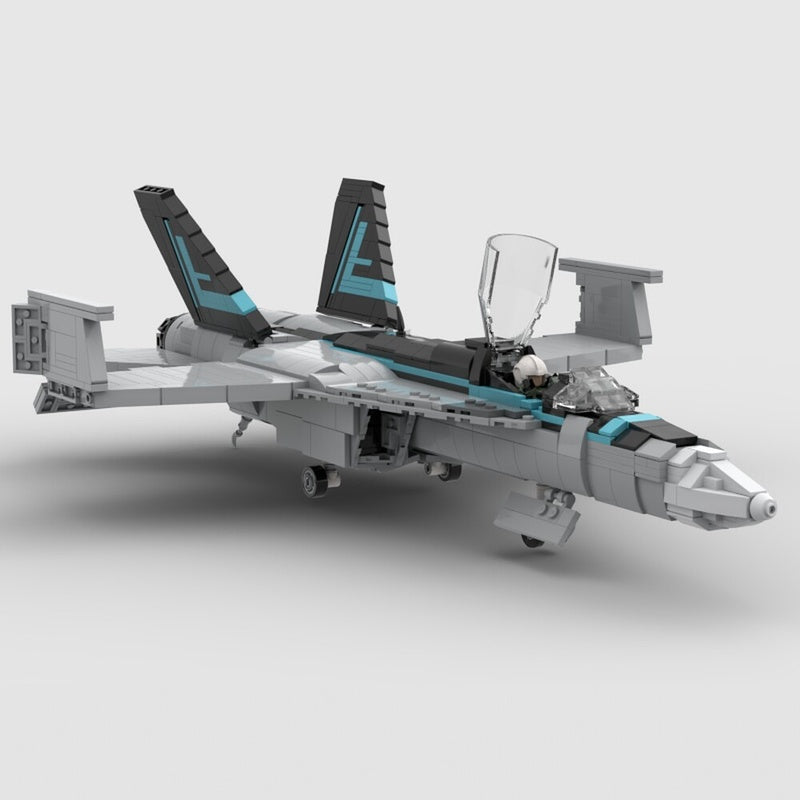 F/A-18E Super Hornet Fighter Jet MOC Building Kit - 3