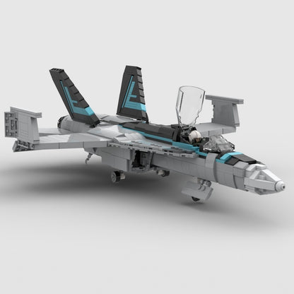 F/A-18E Super Hornet Fighter Jet MOC Building Kit - 3