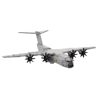 A-400M Atlas Transport Aircraft Building Kit | Mini-Scale | LEGO-Compatible MOC - 1