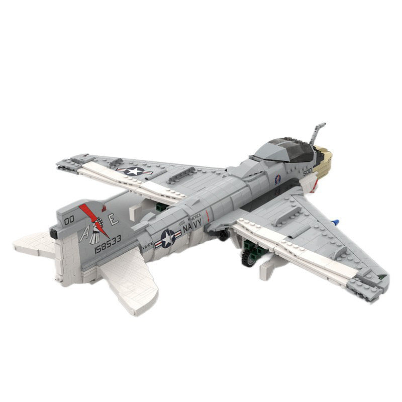 A-6E Intruder Attack Aircraft Building Kit | 1:35 Scale | LEGO-Compatible MOC - 2