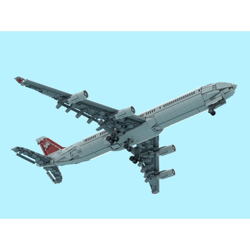 A340-300 Four-Engine Long-Haul Widebody Airliner MOC Building Kit - 5