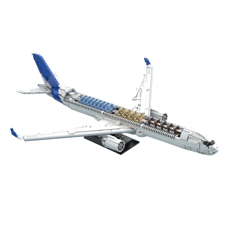 A350-1000 Widebody Aircraft MOC Building Kit | Commercial Jet Model - 2