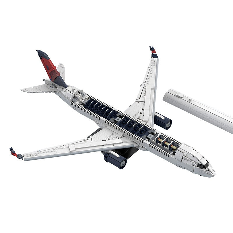 A350-900 Passenger Aircraft MOC Building Kit | Aviation Model - 2