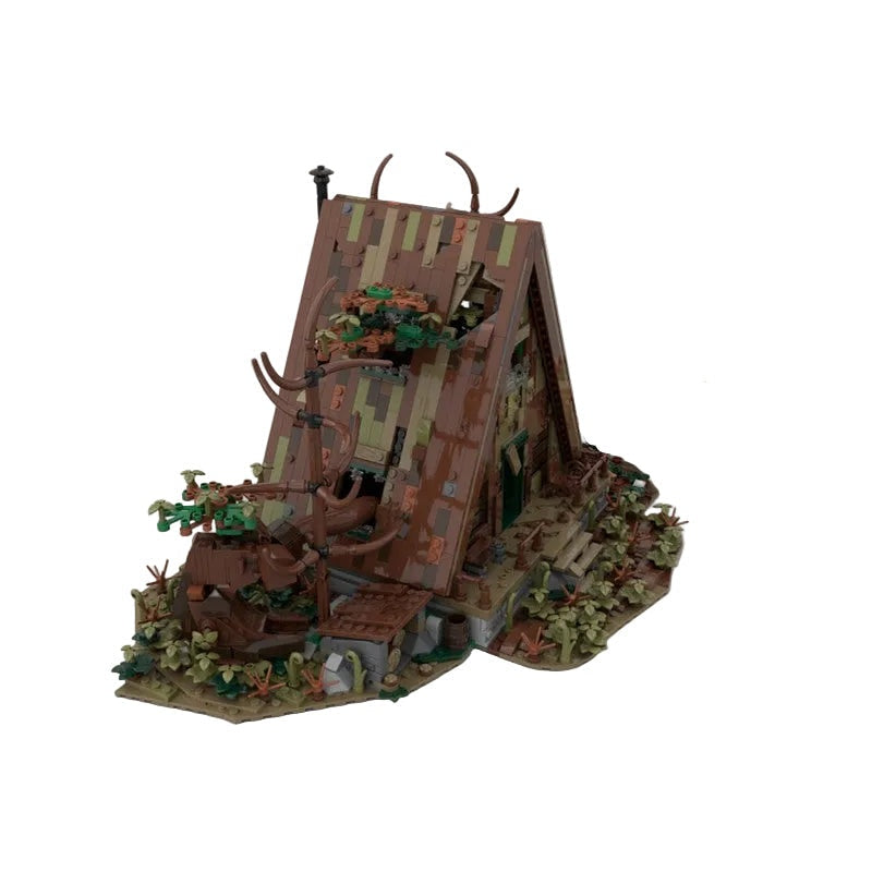 Abandoned Post-Apocalyptic A-Frame Cabin MOC Building Kit - 2