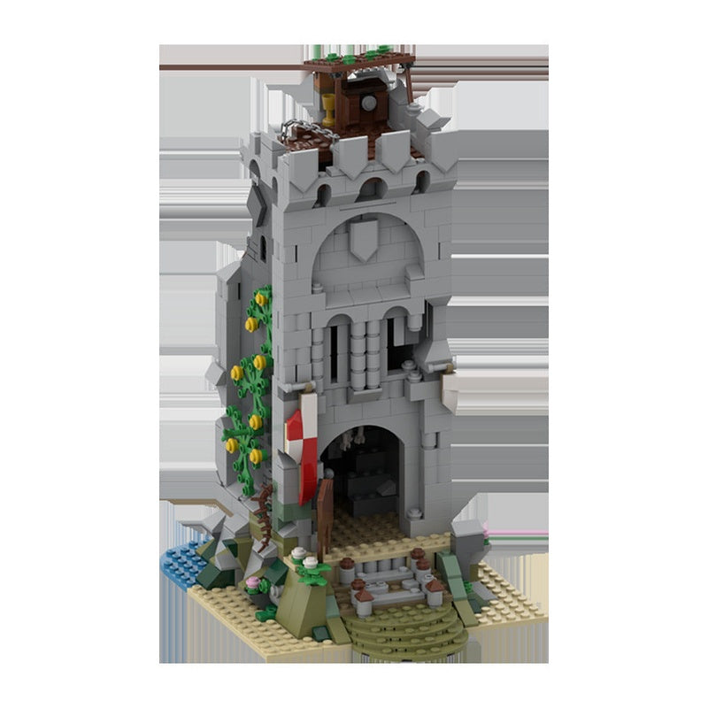 Abandoned Tower MOC Medieval Architecture Building Kit - 3