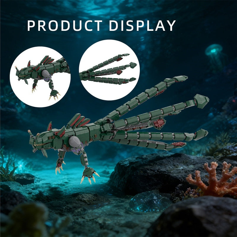 Abyssal Leviathan Dragon MOC Creature Building Kit - 1