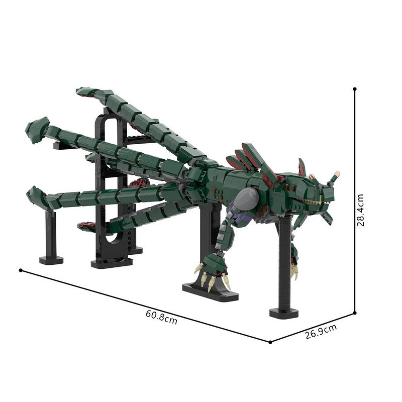 Abyssal Leviathan Dragon MOC Creature Building Kit - 2