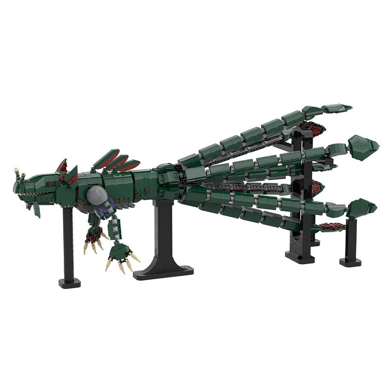 Abyssal Leviathan Dragon MOC Creature Building Kit - 3