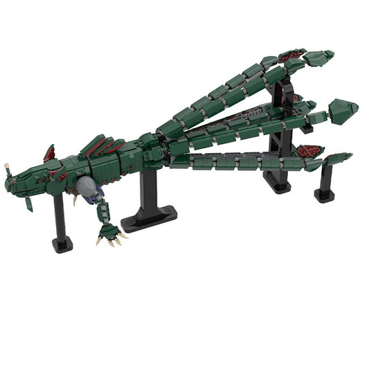 Abyssal Leviathan Dragon MOC Creature Building Kit - 4