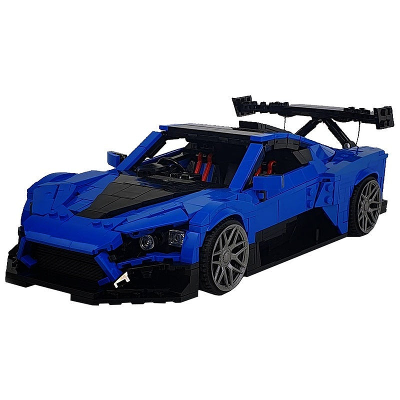 Active Aero Hypercar MOC Building Kit | 1:8 Scale Supercar Model - 6