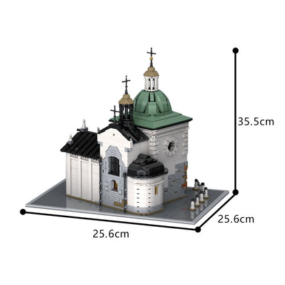 Adalbert's Church Building Kit | LEGO-Compatible MOC - 4