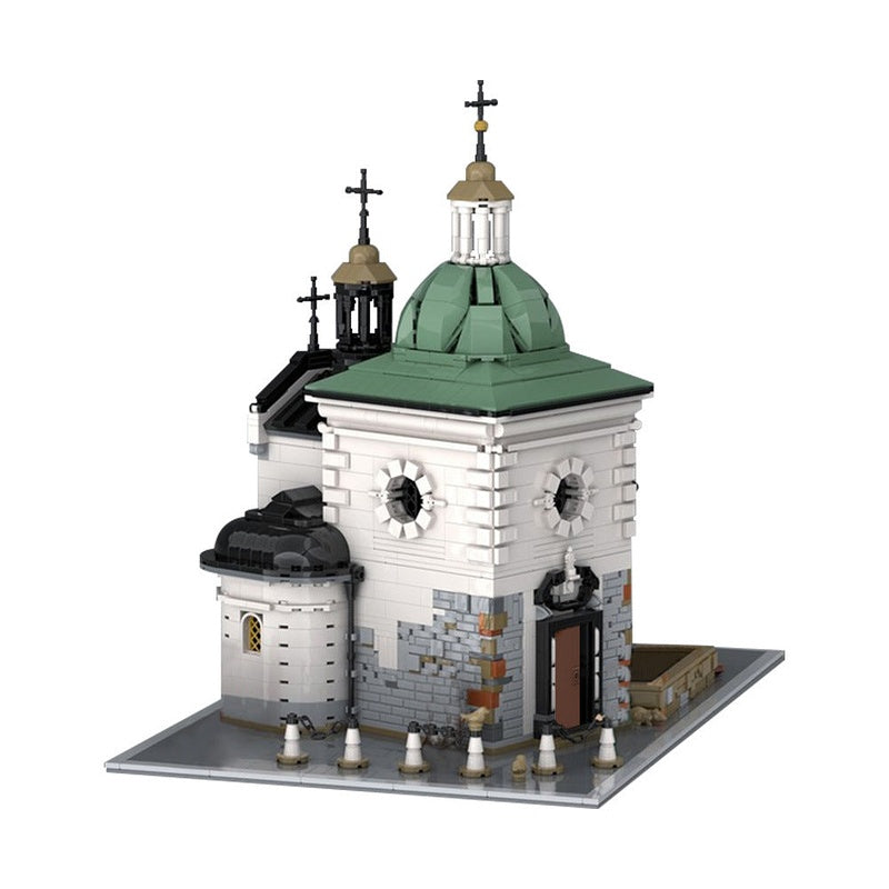 Adalbert's Church MOC Building Kit | Medieval Architecture Model - 2