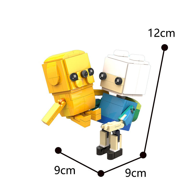 Adventure Hero & Yellow Companion Cube Character MOC Building Kit - 2