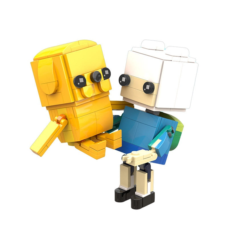 Adventure Hero & Yellow Companion Cube Character MOC Building Kit - 3