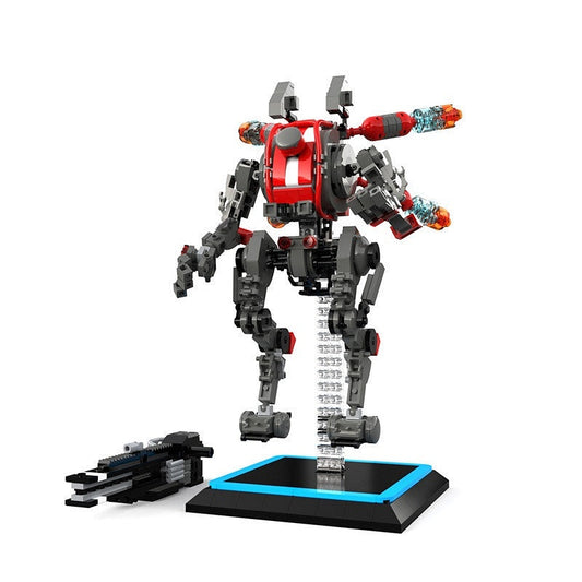 Aerial Railgun Mech Titan MOC Building Kit | Sniper Robot Figure - 1