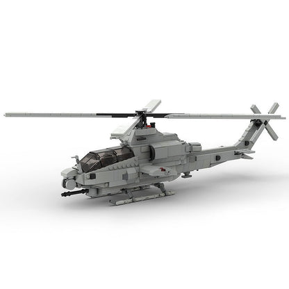 AH-1Z Viper Attack Helicopter MOC Building Kit | Military Aircraft Model - 1