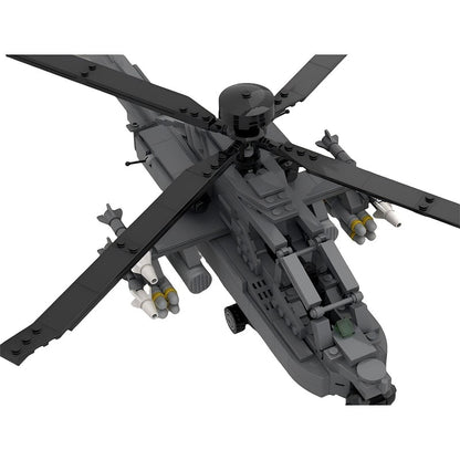 AH-64D Apache Longbow Helicopter MOC Building Kit | Attack Aircraft Model - 1