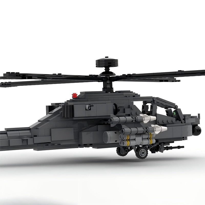 AH-64D Apache Longbow Helicopter MOC Building Kit | Attack Aircraft Model - 2