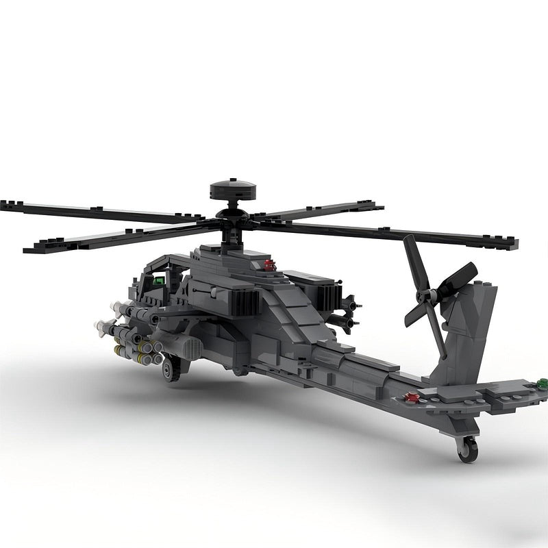 AH-64D Apache Longbow Helicopter MOC Building Kit | Attack Aircraft Model - 3