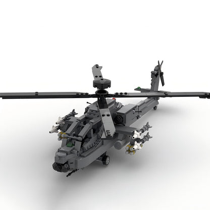 AH-64D Apache Longbow Helicopter MOC Building Kit | Attack Aircraft Model - 4