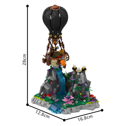 Air Balloon Diorama MOC Building Kit | Scenic Display Model - 3