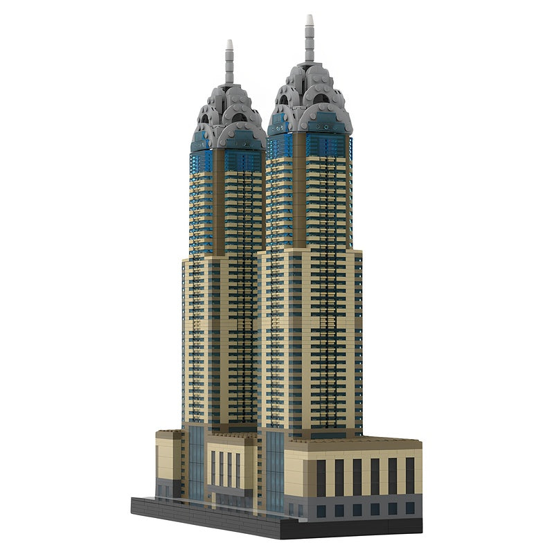 Al Kazim Towers Dubai 1:650 MOC Building Kit - 4