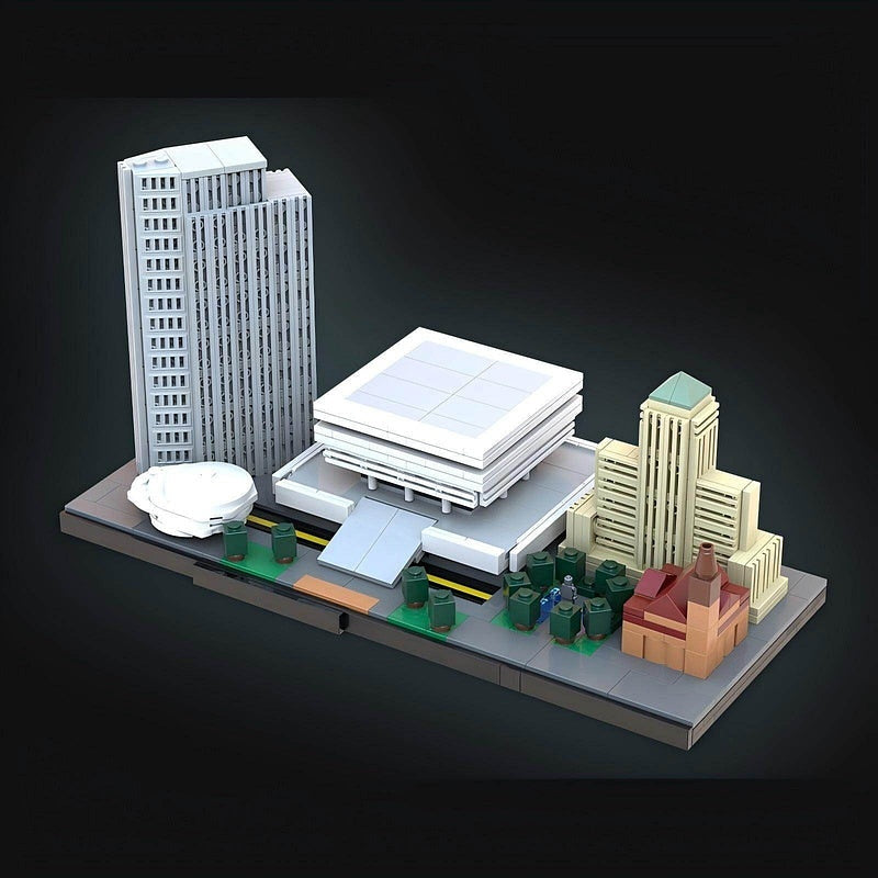 Albany Skyline MOC Micro City Building Kit | Urban Landmark Display Model - 2