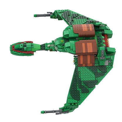 Alien Bird of Prey Gunships Building Kit | LEGO-Compatible MOC - 2