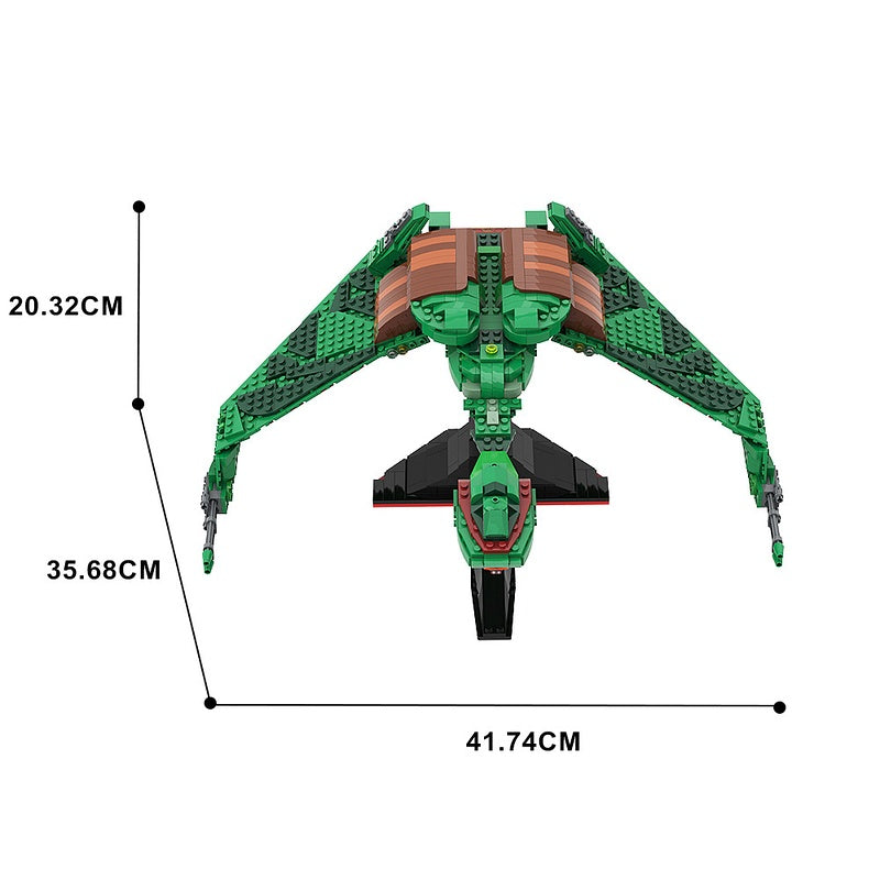 Alien Bird of Prey Gunships Building Kit | LEGO-Compatible MOC - 7