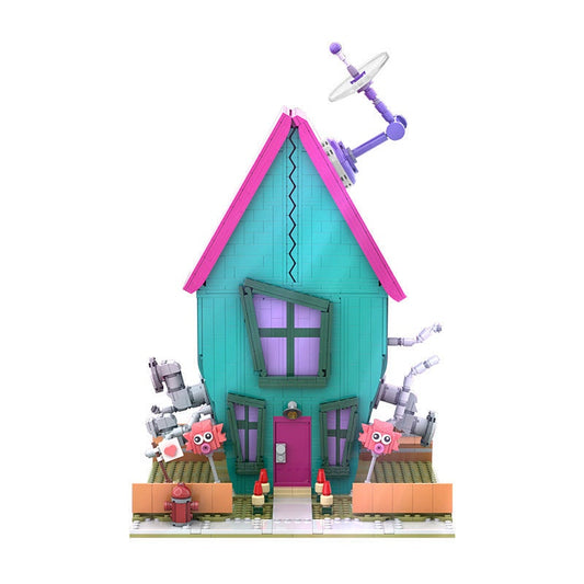 Alien Invader's Secret Laboratory House MOC Futuristic Architecture Building Kit - 1