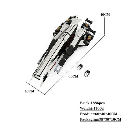 Alliance Systems SR-1 Space Recon Cargo Ship Building Kit | LEGO-Compatible MOC - 4
