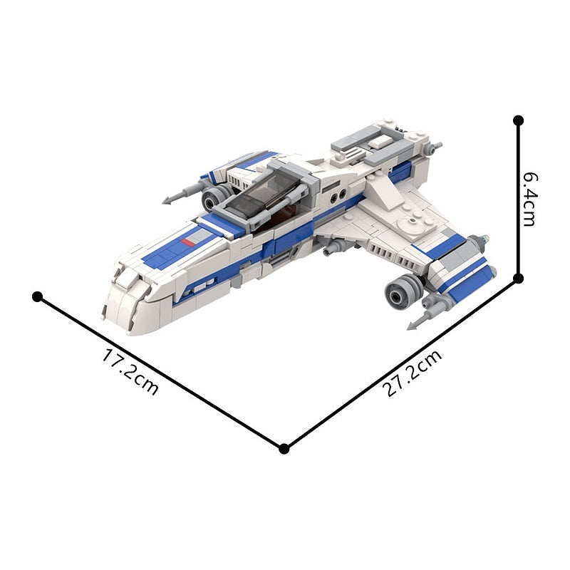 Alphabet-Wing Starfighter MOC 1/45 Scale Spacecraft Building Kit - 3