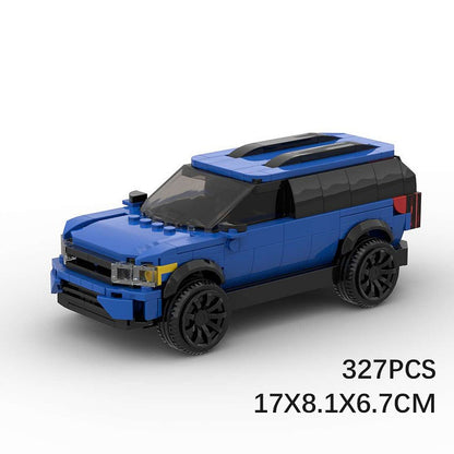 American Explorer SUV Building Kit | 8 Wide LEGO-Compatible MOC - 10