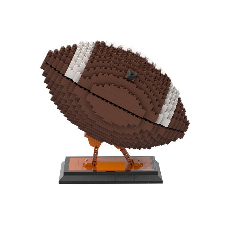 American Football Ball MOC Building Kit | Sports Display Model - 1