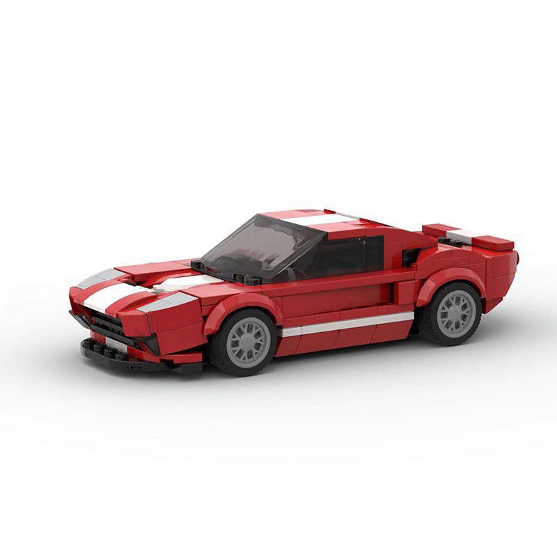 American GT Supercar Building Kit | 8-Wide LEGO-Compatible MOC - 1