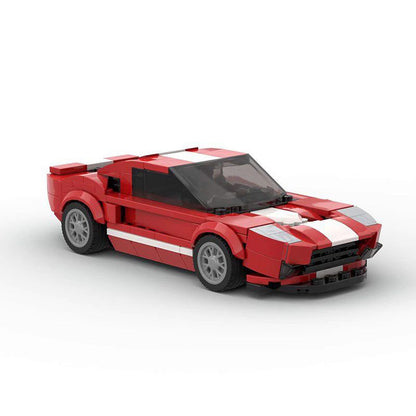American GT Supercar Building Kit | 8-Wide LEGO-Compatible MOC - 3