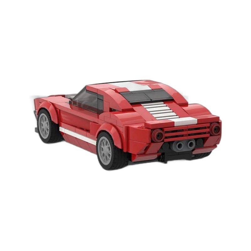 American GT Supercar MOC Building Kit | 8-Wide Performance Car - 4